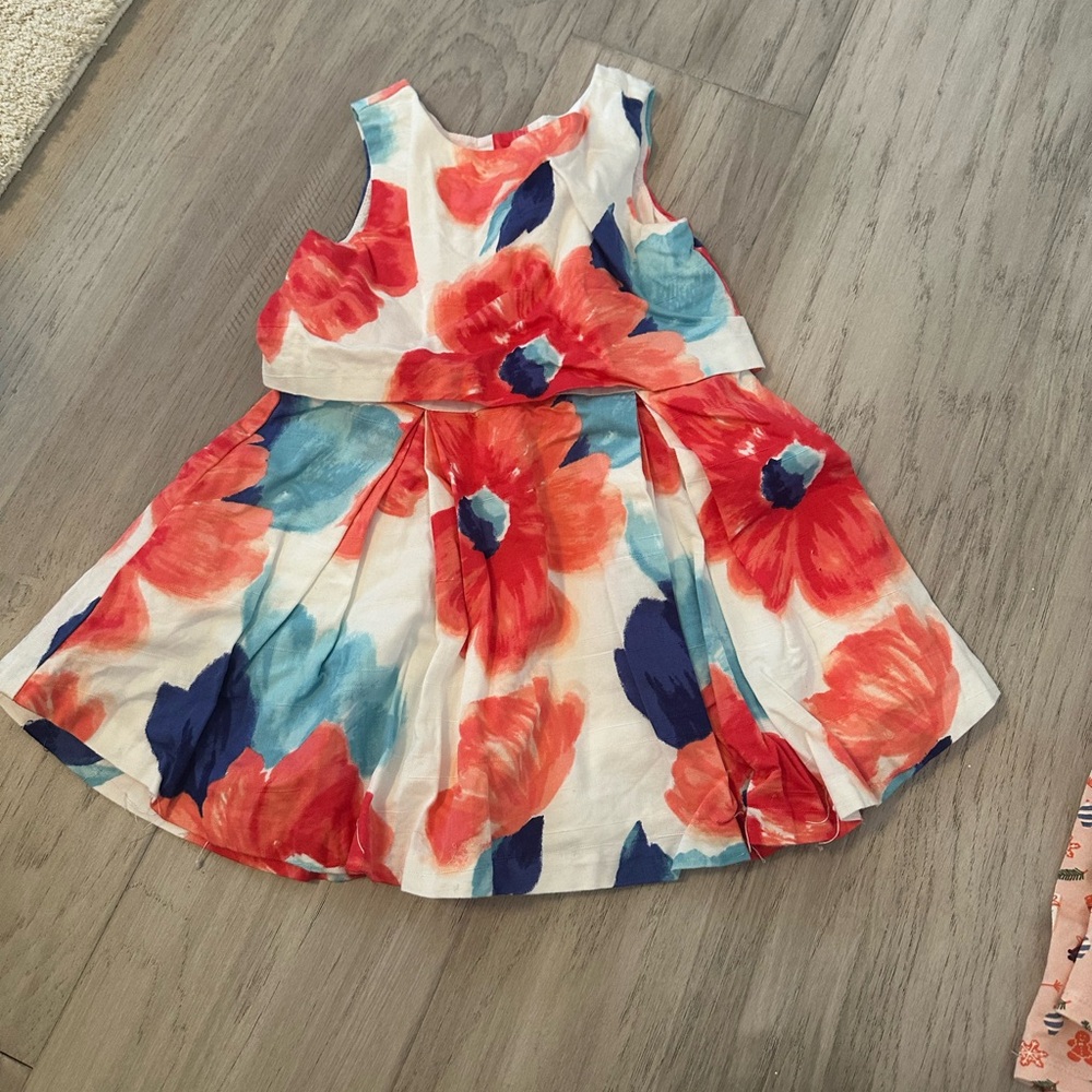 Janie and Jack Kids Dress - Red and Blue